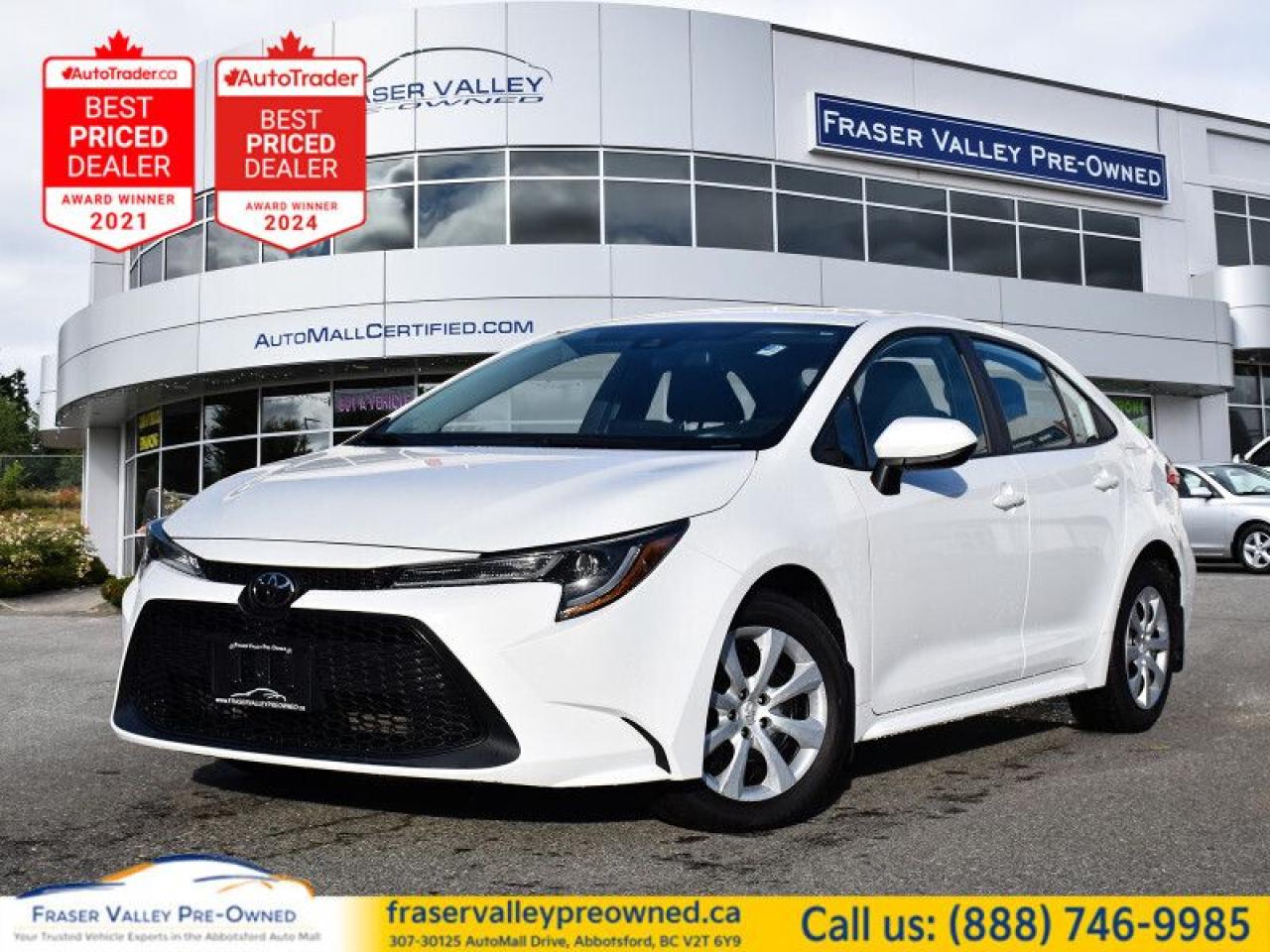 Used 2020 Toyota Corolla LE  Local, Nav, CarPlay, Back-Up Cam for sale in Abbotsford, BC