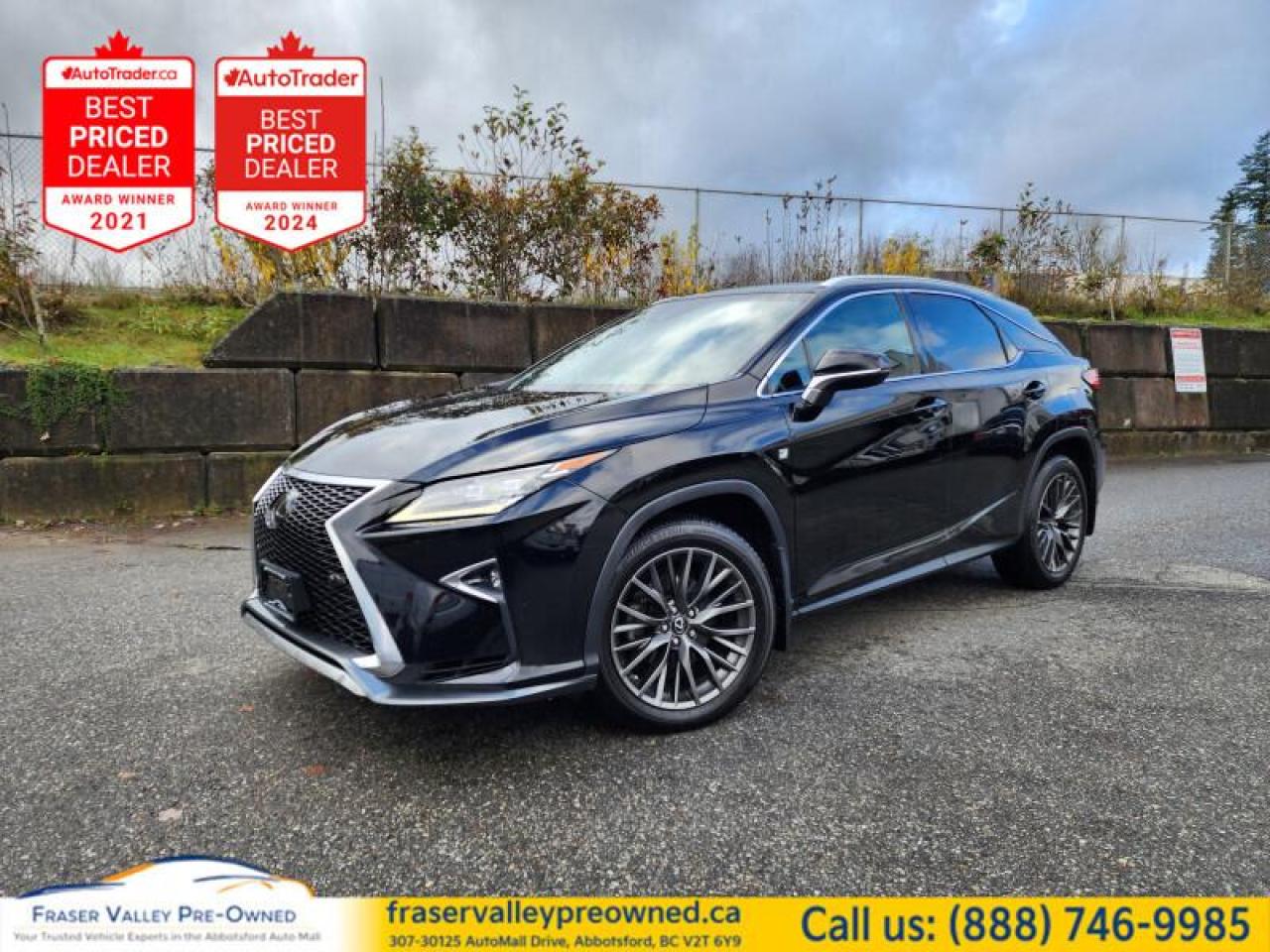 Used 2017 Lexus RX F-Sport  Local, Clean, 2 Keys, Loaded! for sale in Abbotsford, BC