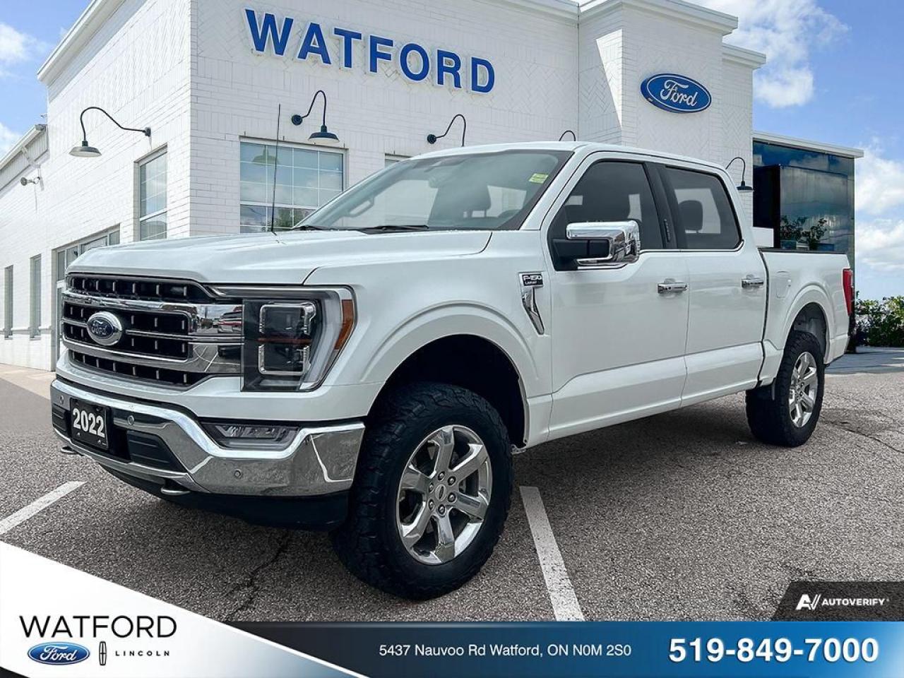 Used 2022 Ford F-150 LARIAT cabine SuperCrew 4RM caisse de 5,5 pi for sale in Watford, ON