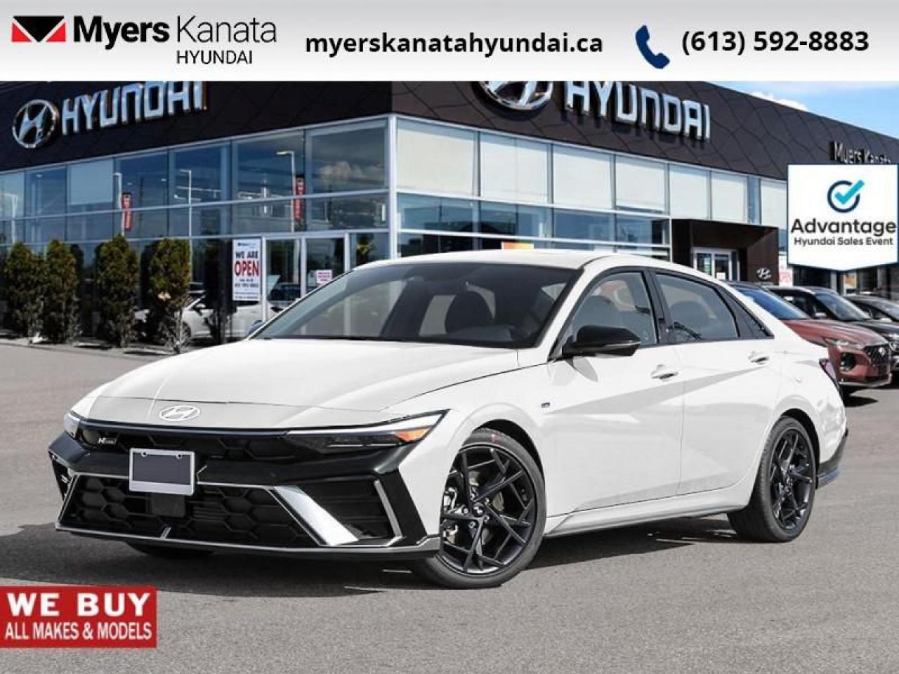 New 2025 Hyundai Elantra N Line Ultimate DCT  -  Premium Audio - $120.32 /Wk for sale in Kanata, ON