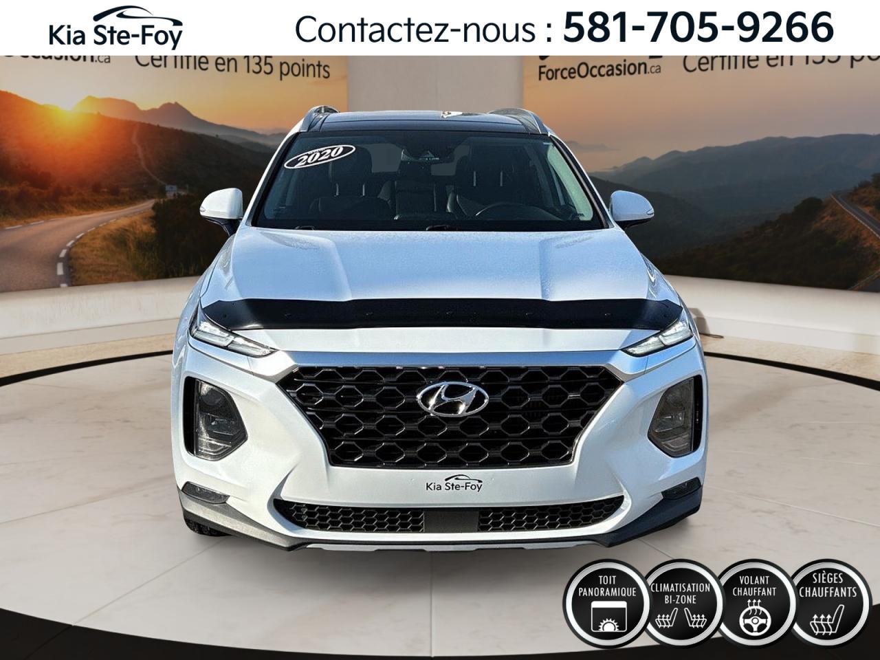 Used 2020 Hyundai Santa Fe PREFERRED* TURBO* AWD* CUIR* TOIT PANO* BIZONE* for sale in Ste-Foy, QC