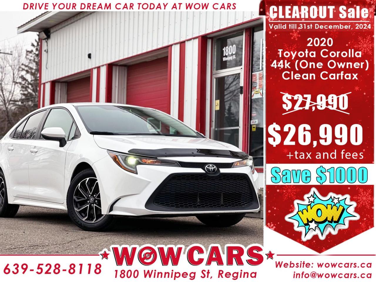 Used 2020 Toyota Corolla LE for sale in Regina, SK