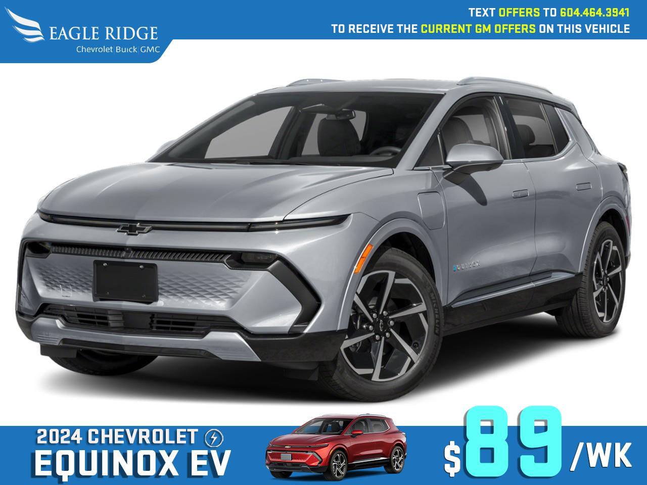 New 2025 Chevrolet Equinox EV LT Smartphone App, Front Power Seats, Active Safety Package, Wireless charger, Adaptive cruise control, Enhance automatics emergency braking for sale in Coquitlam, BC