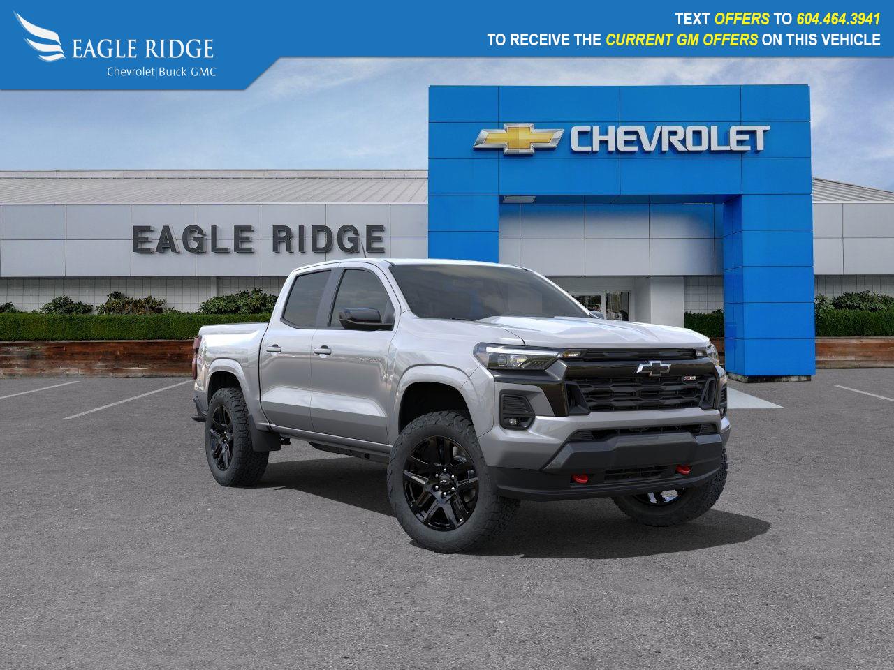 New 2024 Chevrolet Colorado Z71 adaptive cruise control, automatic locking rear differential, automatic stop/start, active noise cancellation, 11 display with Google Built-In, Apple CarPlay, and Android Auto. for sale in Coquitlam, BC