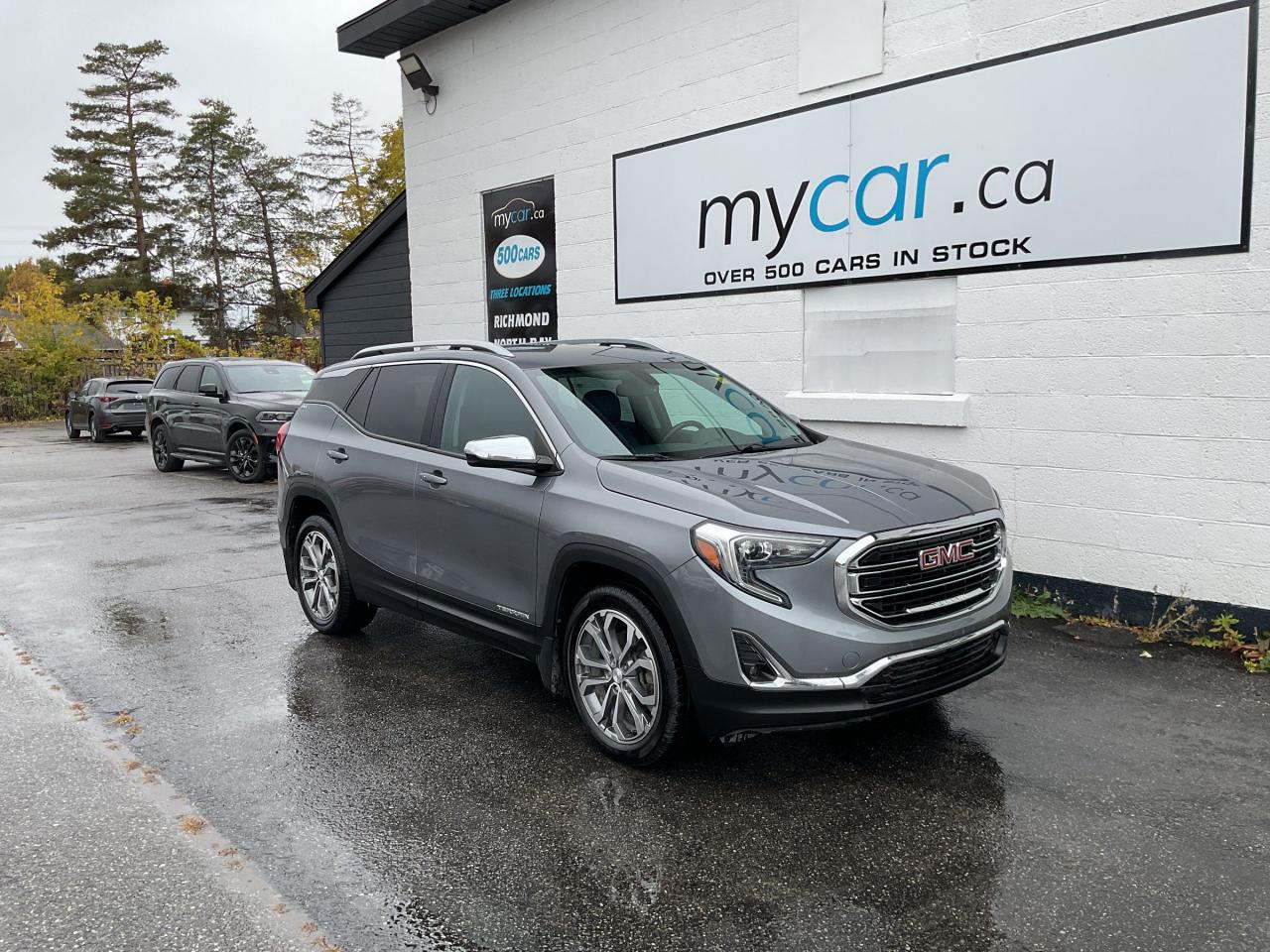 Used 2018 GMC Terrain 2L SLT AWD!!! BACKUP CAM. HEATED SEATS. LEATHER. ALLOYS. A/C. CRUISE. PWR GROUP. KEYLESS ENTRY. PERF for sale in North Bay, ON