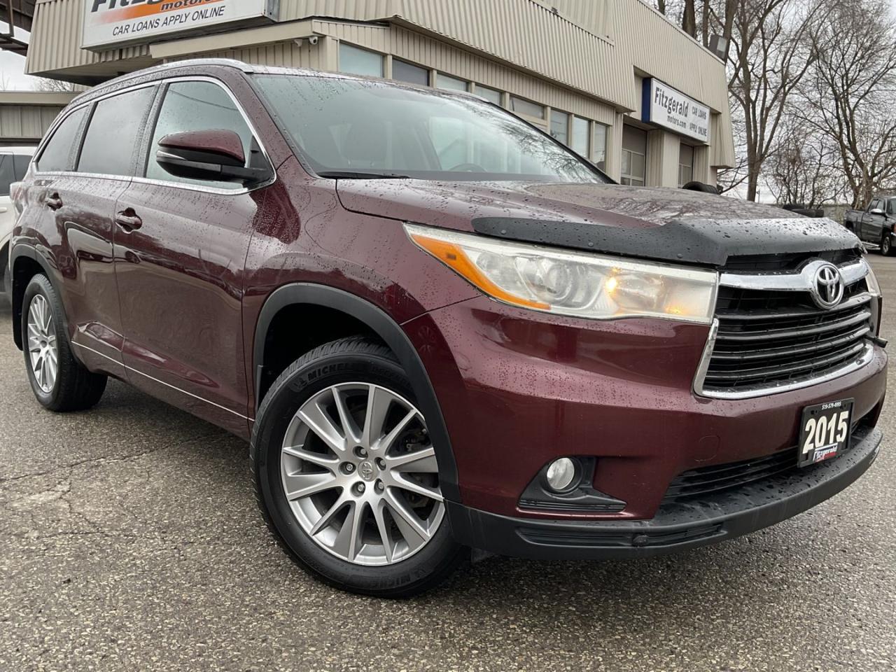 Used 2015 Toyota Highlander XLE AWD V6 - LTHR! NAV! BACK-UP CAM! 8 PASS! SUNROOF! for sale in Kitchener, ON