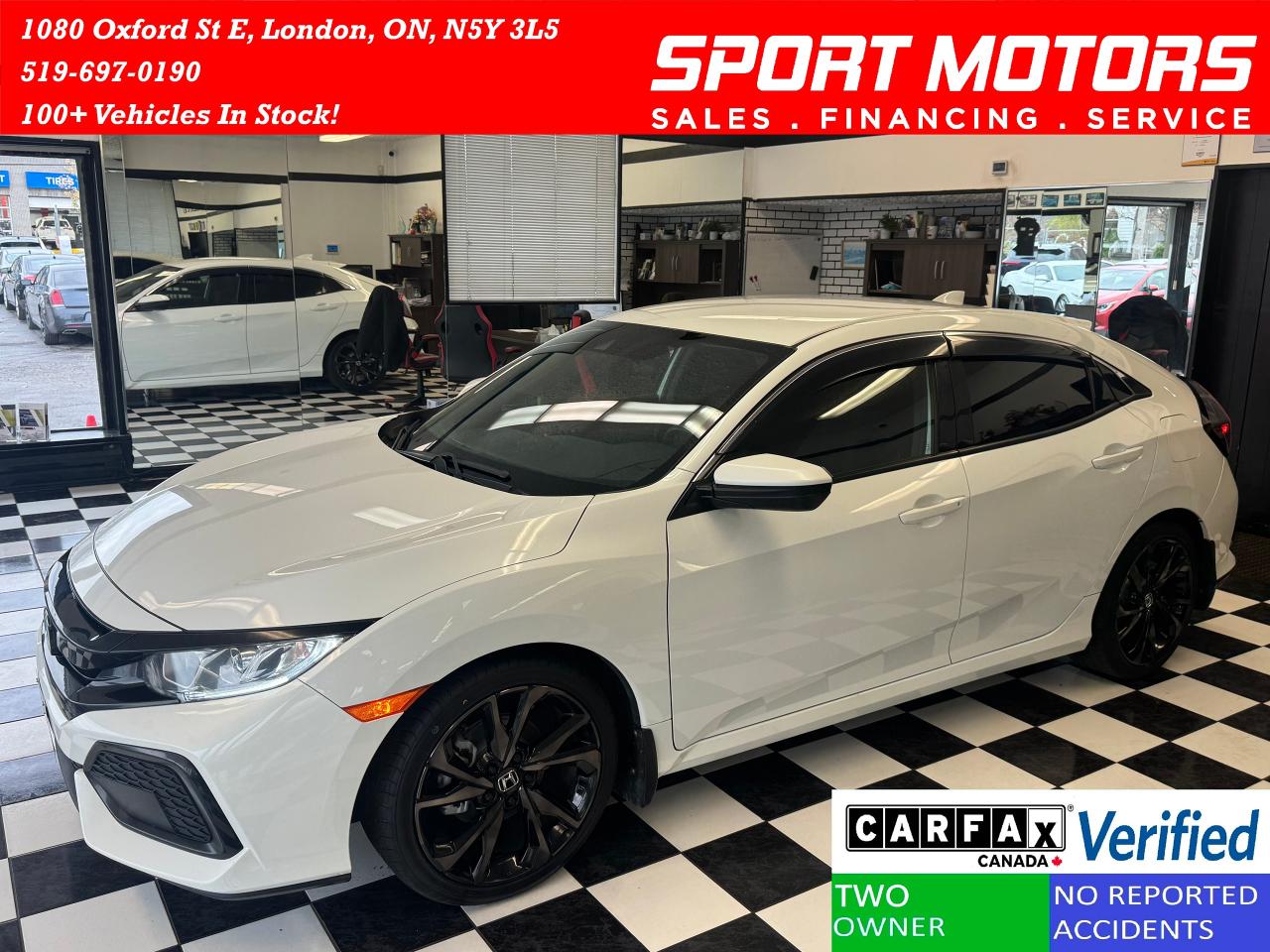 Used 2019 Honda Civic LX Hatchback+New Tires+Brakes+LKA+CLEAN CARFAX for sale in London, ON