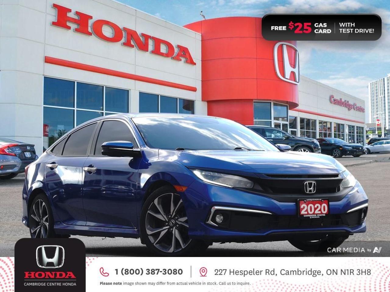 Used 2020 Honda Civic Touring REARVIEW CAMERA | GPS NAVIGATION | HONDA SENSING TECHNOLOGIES for sale in Cambridge, ON