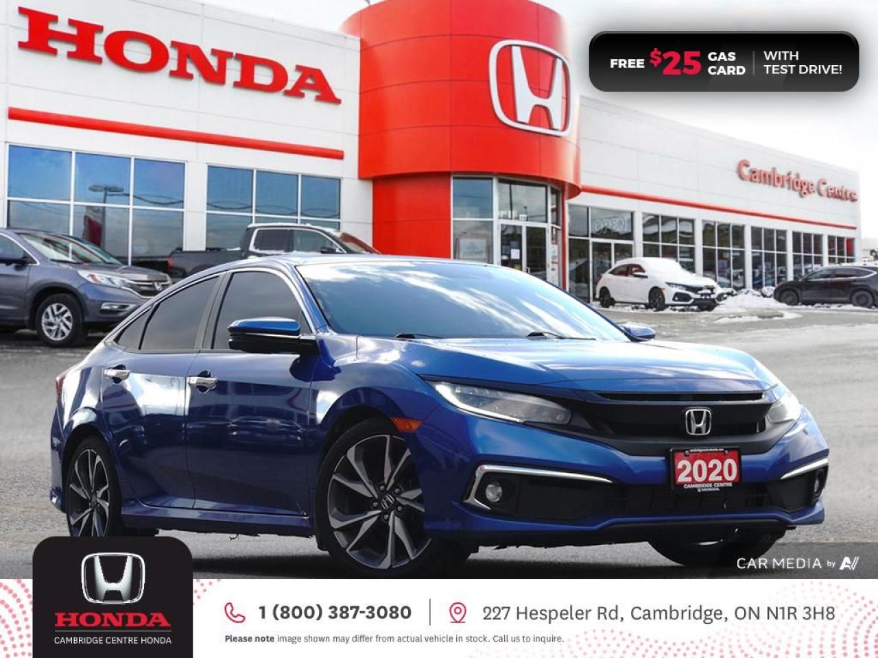 Used 2020 Honda Civic Touring REARVIEW CAMERA | GPS NAVIGATION | HONDA SENSING TECHNOLOGIES for sale in Cambridge, ON