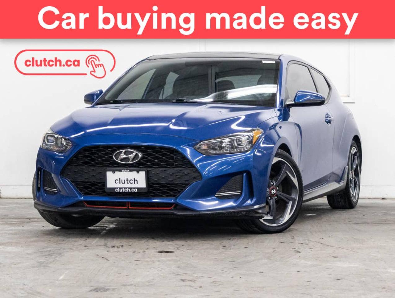 Used 2019 Hyundai Veloster Turbo w/ Apple CarPlay & Android Auto, A/C, Power Sunroof for sale in Toronto, ON