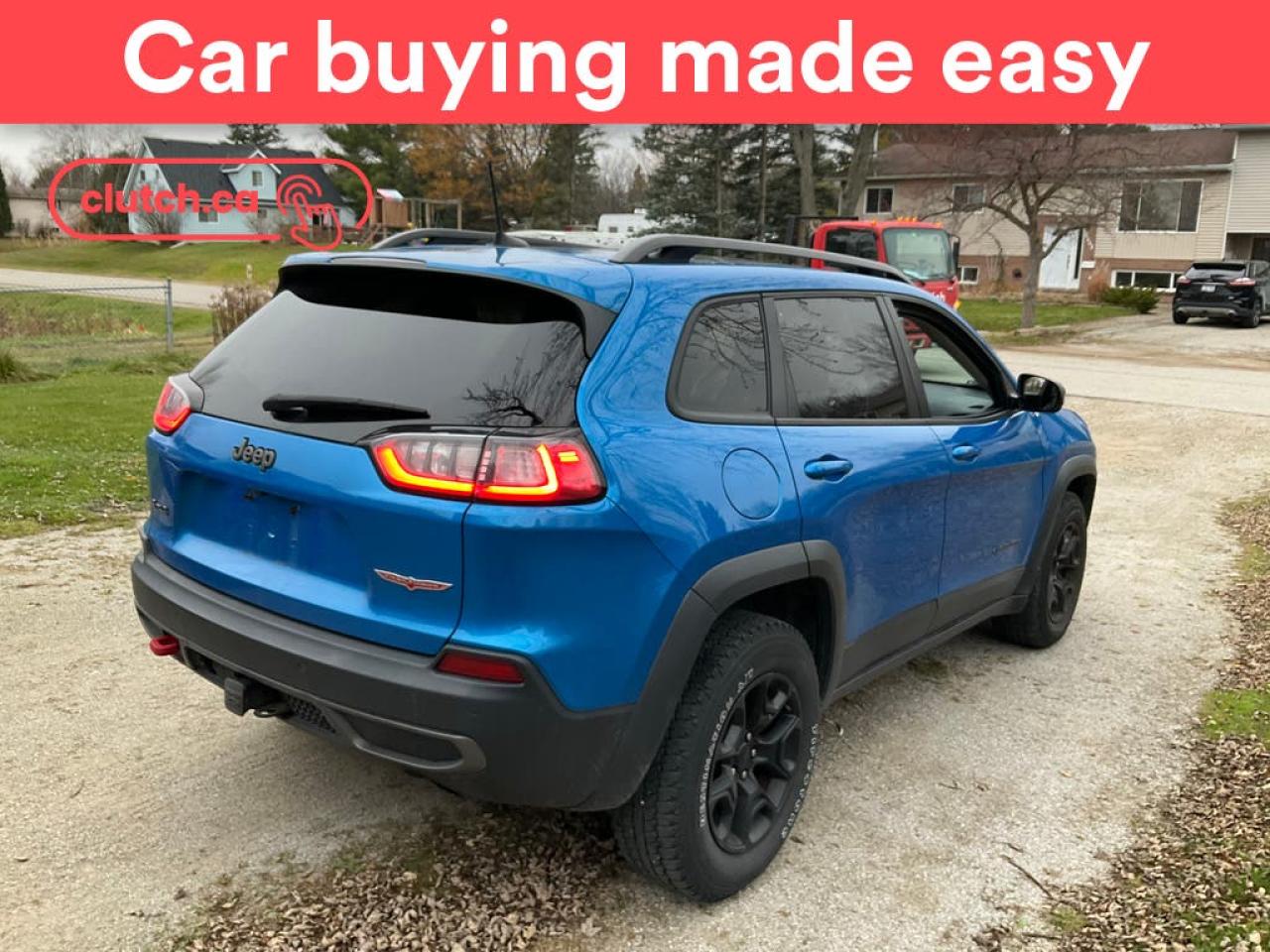 Used 2019 Jeep Cherokee Trailhawk 4x4 w/ Apple CarPlay & Android Auto, Panoramic Moonroof, Nav for sale in Toronto, ON