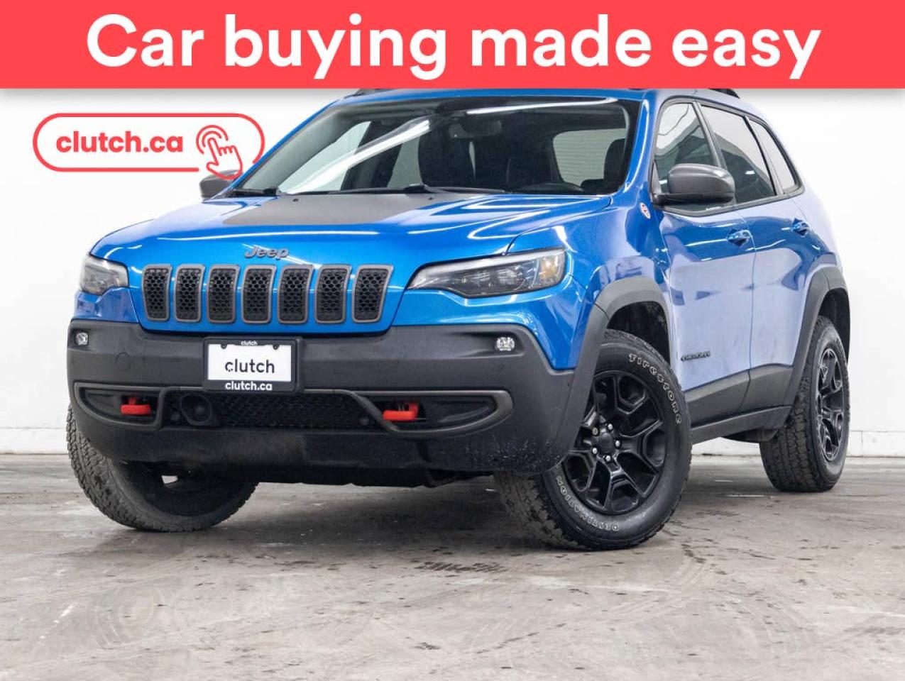 Used 2019 Jeep Cherokee Trailhawk 4x4 w/ Apple CarPlay & Android Auto, Panoramic Moonroof, Nav for sale in Bedford, NS