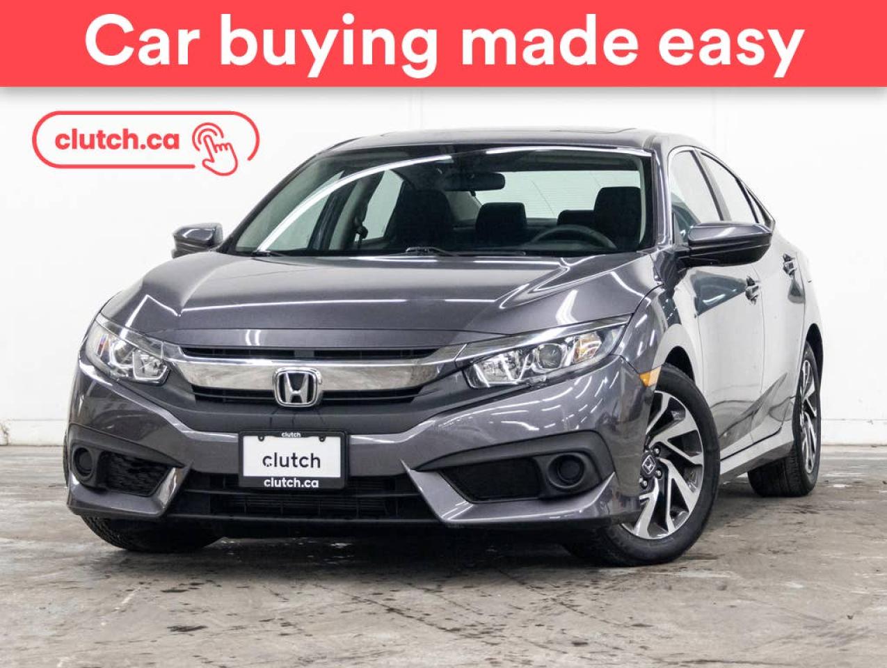 Used 2016 Honda Civic EX w/ Apple CarPlay & Android Auto, Heated Front Seats, Rearview Camera for sale in Toronto, ON