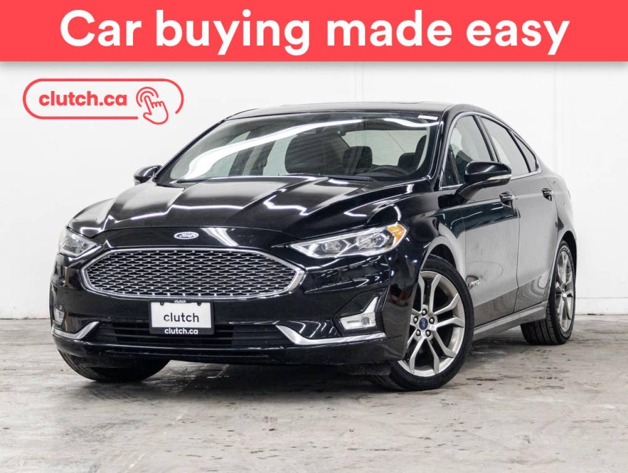 Used 2019 Ford Fusion Hybrid Titanium w/ SYNC 3, Power Sunroof, Rearview Cam for sale in Toronto, ON