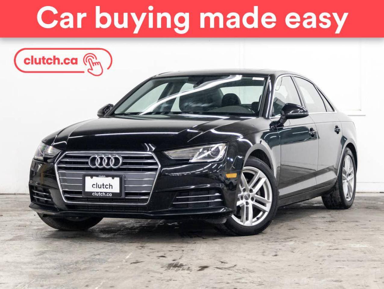 Used 2017 Audi A4 Komfort w/ Apple CarPlay, Tri Zone A/C, Power Sunroof for sale in Toronto, ON