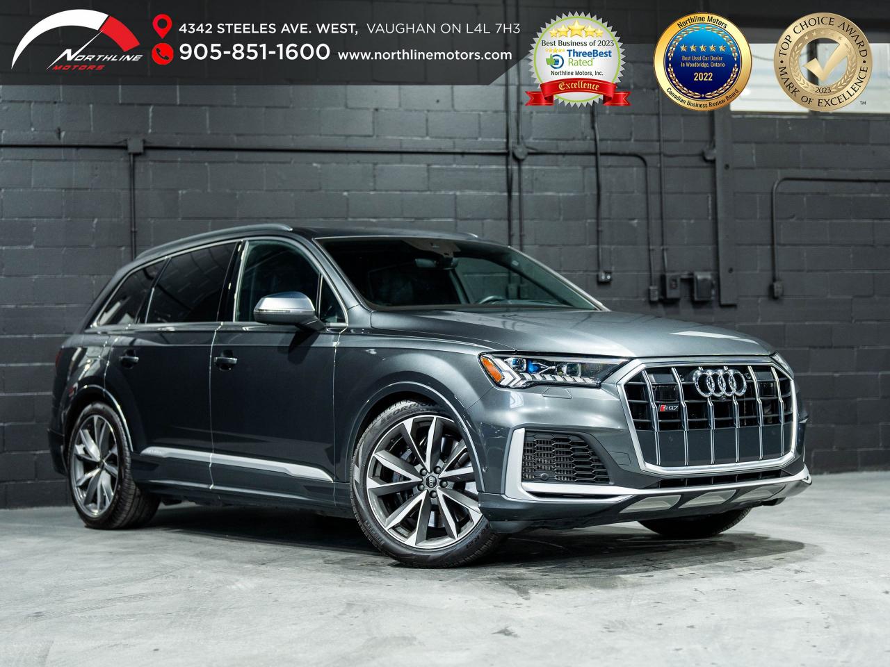 Used 2021 Audi SQ7 PREMIUM PLUS|PANO|HUD|360 CAM|B&O|CLEAN CARFAX for sale in Vaughan, ON