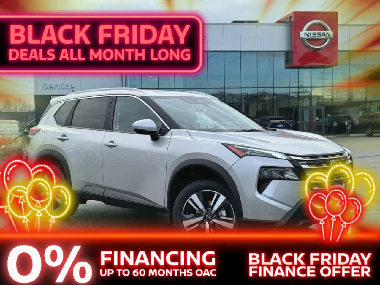 <p>Introducing the stunning new Nissan Rogue SV Moonroof, dressed in an elegant exterior color with advanced AWD drivetrain, ready to deliver an exhilarating driving experience. This SUV is not just about its compelling looks; it's engineered to provide exceptional handling and performance, thanks to its powerful 1.5L 3-cylinder engine, ensuring an engaging ride on any terrain.</p><p>The exterior of the Rogue SV Moonroof is a perfect blend of sophistication and functionality, featuring alloy wheels and a sunroof/moonroof that adds an extra layer of luxury. Inside, the black interior welcomes you with its stylish design and premium features. Heated seats, a heated steering wheel, and leatherette door trim inserts elevate the comfort, while the spacious cabin is equipped with everything you need for an enjoyable journey.</p><p>Technology-wise, the Rogue is at the forefront, boasting a navigation system, backup camera, and an array of connectivity options including Bluetooth, satellite radio, and Wi-Fi hotspot. Driving assistance features like lane assist, adaptive cruise control, and parking sensors, ensure your safety on the road, making it a smart choice for tech-savvy drivers and families alike.</p><p>This Nissan Rogue SV Moonroof is ideal for those who demand a blend of luxury, technology, and performance in their vehicle. With only 9 km on the odometer, it's a brand-new opportunity to own a sophisticated SUV that's fully equipped to meet the needs of modern drivers and families. Engage with us today to learn more about this exquisite vehicle and how it can be yours. Your next adventure awaits, and the Nissan Rogue SV Moonroof is ready to take you there.</p> <p>Were thrilled to share that <strong>Nissan has been named the #1 mass market brand in initial quality</strong> by the <strong>J.D. Power 2025 U.S. Initial Quality Study</strong>! This industry-leading recognition confirms what our customers already know  when you choose <strong>Nissan</strong>, youre choosing exceptional craftsmanship, innovative technology, and dependable performance from day one.</p><p>At <strong>Bourgeois Midland Nissan</strong>, were proud to offer a full lineup of award-winning models like the <a target=_blank rel=noopener noreferrer nofollow href=https://www.bourgeoisnissan.com/inventory/?keyword=Rogue><strong>Nissan Rogue</strong></a>, <a target=_blank rel=noopener noreferrer nofollow href=https://www.bourgeoisnissan.com/inventory/?keyword=Altima&sort[id]=relevance&sort[sortDirection]=DESCENDING><strong>Altima</strong></a>, <a target=_blank rel=noopener noreferrer nofollow href=https://www.bourgeoisnissan.com/inventory/?modelId[]=P8Iy5bd_S_u3nnuzDJOpLA&keyword=Kicks&sort[id]=relevance&sort[sortDirection]=DESCENDING><strong>Kicks</strong></a>, and <a target=_blank rel=noopener noreferrer nofollow href=https://www.bourgeoisnissan.com/inventory/?&keyword=Kicks%20Play&sort[id]=relevance&sort[sortDirection]=DESCENDING><strong>Kicks Play</strong></a>  vehicles that consistently deliver on quality, comfort, and reliability.</p><p>Ready to experience the Nissan difference? Visit our Midland dealership today and discover why more Canadians are driving home in a Nissan.</p> <p><strong>Why Choose the Bourgeois Auto Group?</strong></p><p>For 80 years, Bourgeois Auto Group has been delivering exceptional automotive experiences. Our factor trained teams work to ensure you receive the shopping experience you deserve; whether you're looking for a new or new-to-you vehicle.</p><p>Shop 24/7 with our online showroom and chat service, ensuring convenience every step of the way. No hidden fees, full disclosure, and every pre-owned vehicle comes with a Carfax® report for peace of mind.</p><p>We offer a wide selection of pre-owned vehicles, all competitively priced using real-time market data. Get the best deal on your purchase and trade-in with our free Live Market Analysis report.</p><p>Looking to sell your car? We buy any make or modelno purchase required. Our simple to use online trade valuation tool will provide you with a clear, transparent selling experience whether you buy our car or not.</p><p>Backed by hundreds dedicated employees across 4 convenient locations, were here to meet all your automotive needs. Visit us in Midland or Parry Sound and explore our inventory or schedule your next service today.</p> <p><strong>Financing Your Next Vehicle with Bourgeois Midland Nissan:</strong></p><p>At Bourgeois Midland Nissan, we make financing your next vehicle simple and stress-free! Our team works with trusted lenders to find flexible options tailored to your budget. Drive away with confidenceapply today!</p><p>Take advantage of our online pre-qualification tool, backed by Equifax and TD Bank to find the payment that works for you. Simply <a href=https://www.bourgeoisnissan.com/pre-qualify-for-financing/ rel=nofollow><strong>CLICK HERE</strong></a> to use our secure online credit tool with no impact to your credit.</p>