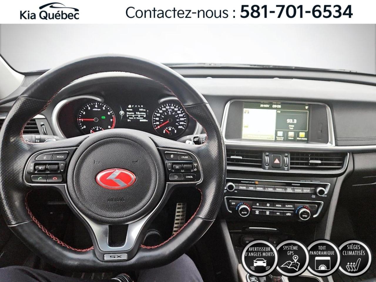 Used 2016 Kia Optima SX * TURBO* GPS* SIEGES VENTILES* TOIT PANO* CUIR* for sale in Québec, QC