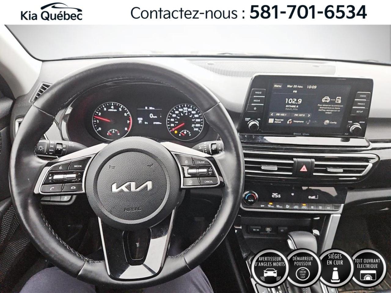 Used 2023 Kia Seltos EX * AWD* TOIT* CUIR* ANGLES MORTS* CARPLAY* for sale in Québec, QC