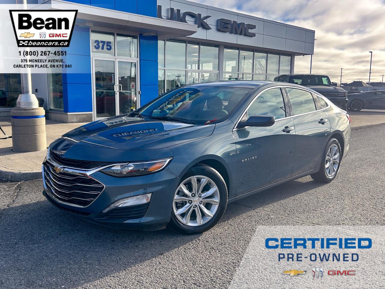 Used 2024 Chevrolet Malibu 1LT 1.5L 4 CYL WITH REMOTE ENTRY, HEATED CLOTH SEATS, LANE KEEP ASSIST, REAR VISION CAMERA, APPLE CARPLAY AND ANDROID AUTO for sale in Carleton Place, ON