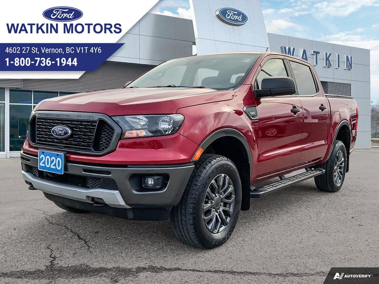 Used 2020 Ford Ranger SUPERCREW 4X4 XLT for sale in Vernon, BC