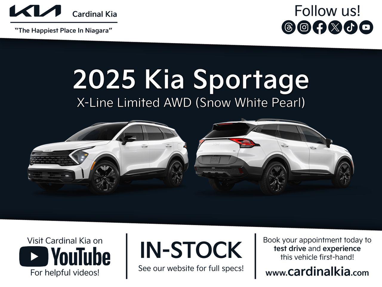 New 2025 Kia Sportage X-line Limited for sale in Niagara Falls, ON