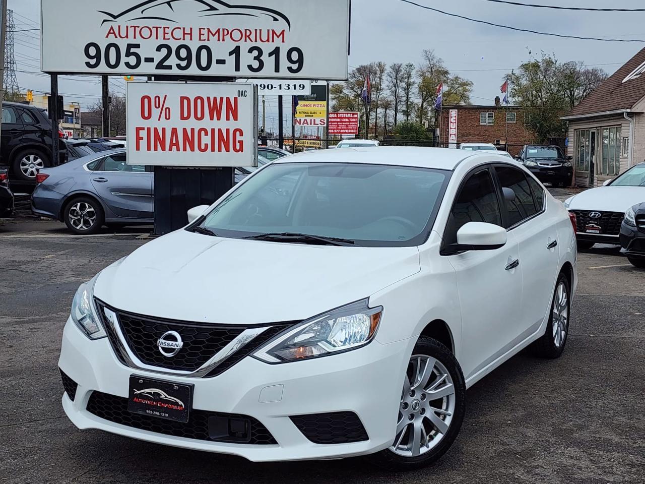 Used 2019 Nissan Sentra SV Pearl White Dual Climate / Reverse Camera / Push Start for sale in Mississauga, ON