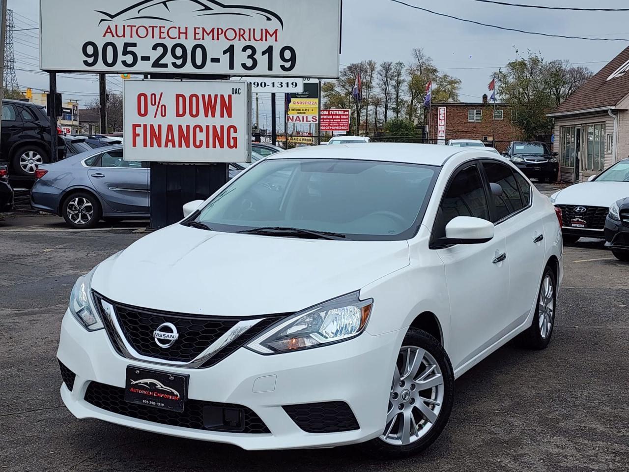 Used 2019 Nissan Sentra SV Pearl White Dual Climate / Reverse Camera / Push Start for sale in Mississauga, ON