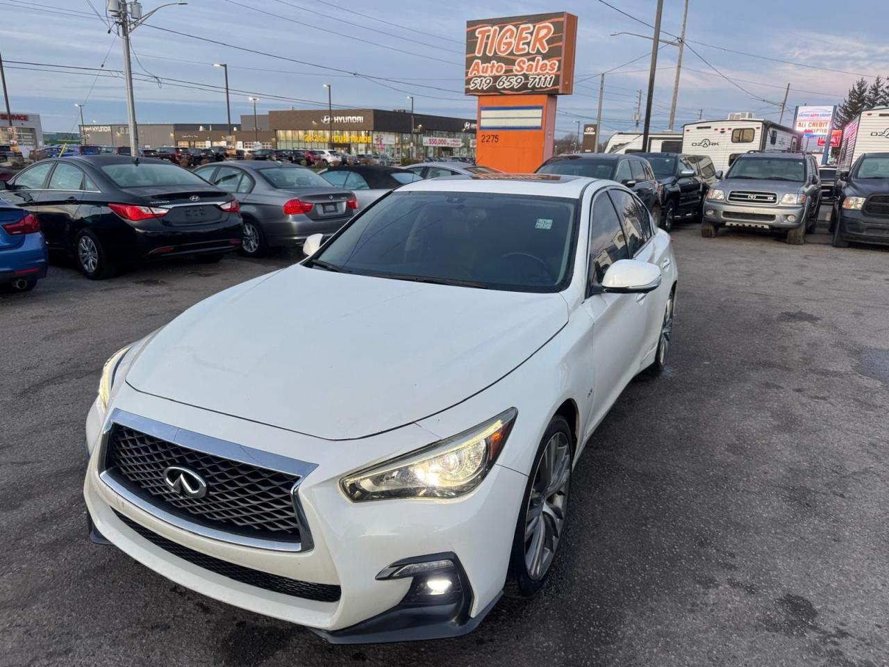 Used 2018 Infiniti Q50 3.0T LUXE, Q50S, AWD, ONLY 83KMS, CERTIFIED for sale in London, ON