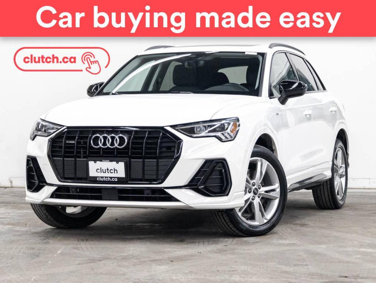 Used 2021 Audi Q3 Progressiv AWD w/ Apple CarPlay & Android Auto, Dual Zone A/C, Panoramic Sunroof for sale in Toronto, ON