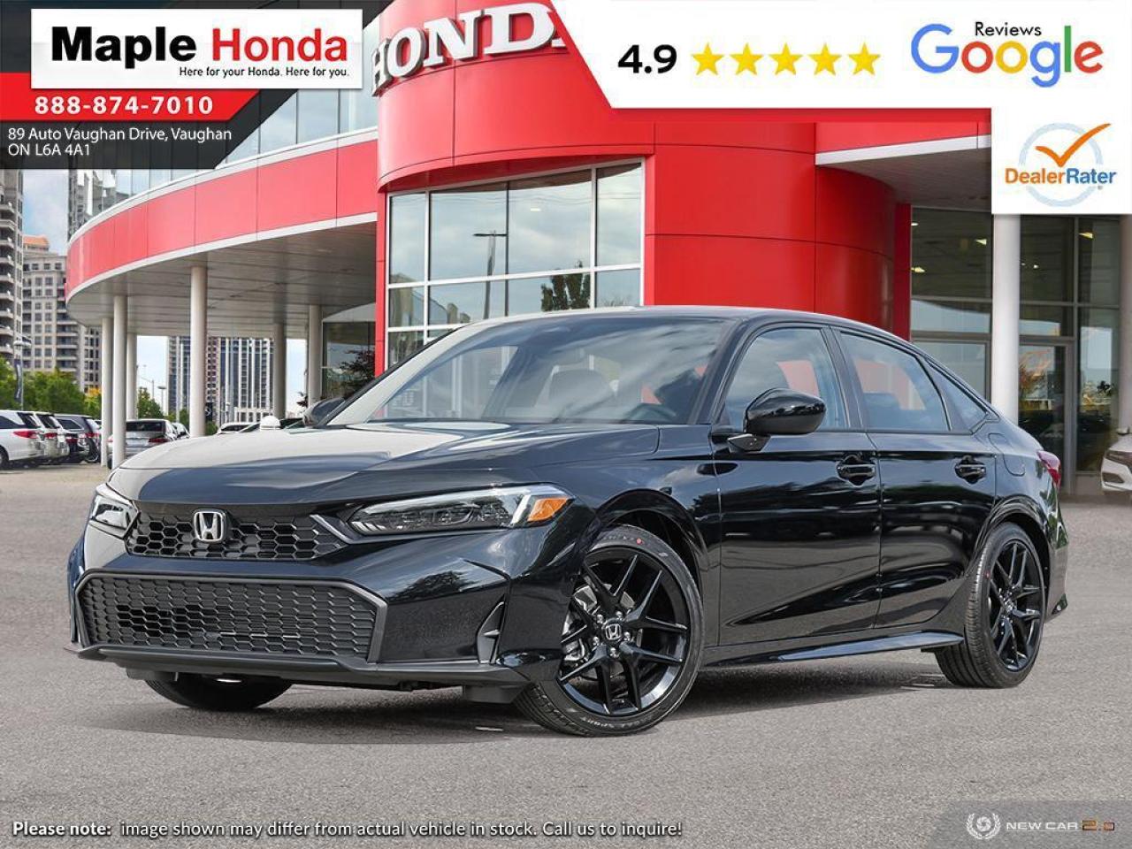 New 2025 Honda Civic Sedan Sport CVT for sale in Vaughan, ON