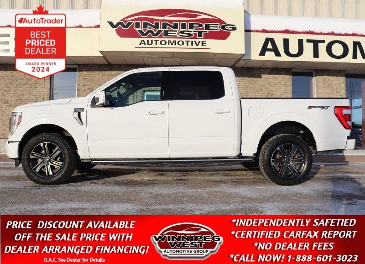 Used 2021 Ford F-150 LARIAT SPORT ECO-BOOST 4X4, ALL OPTIONS & SHARP! for sale in Headingley, MB