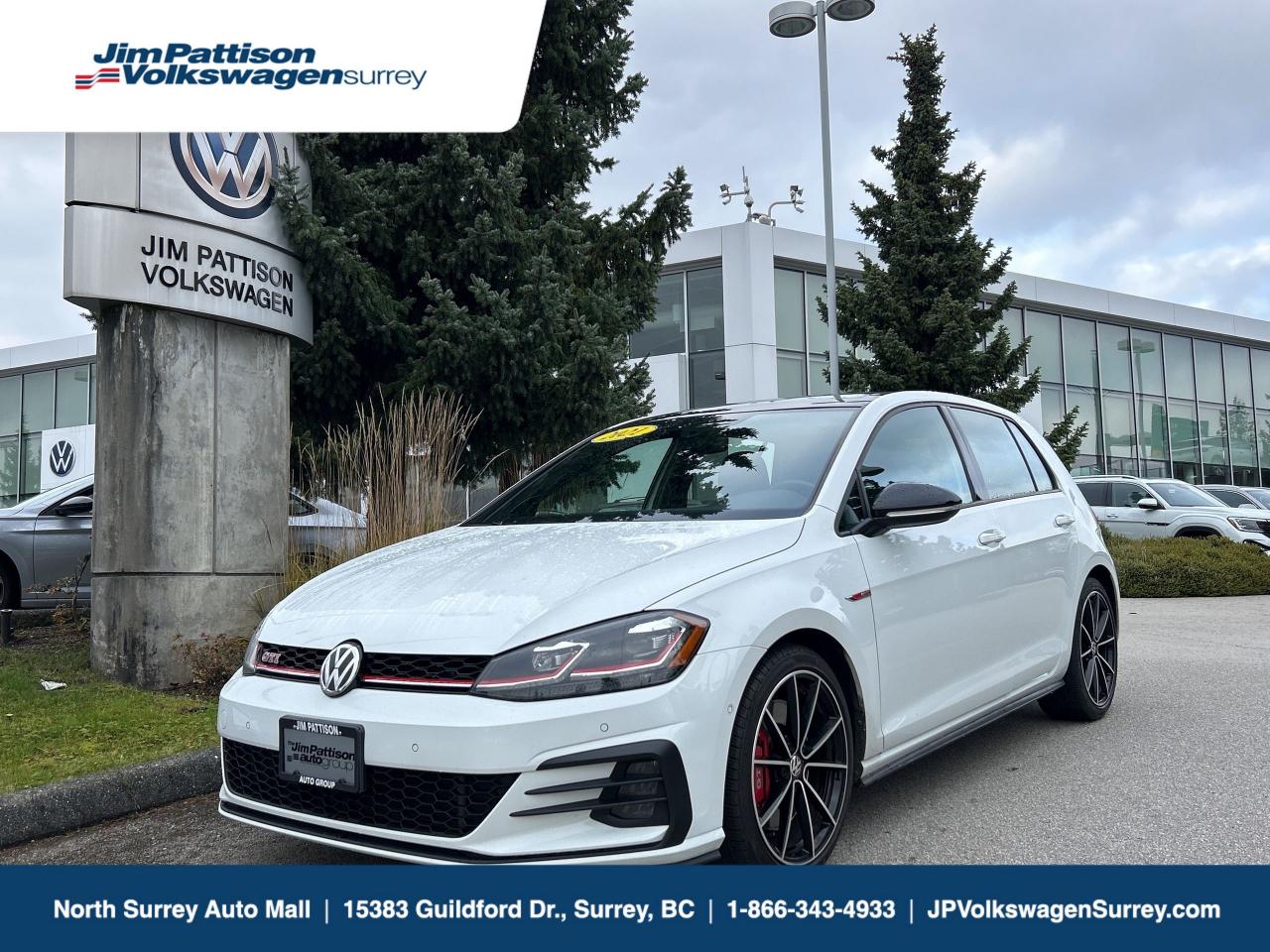 The 2021 Volkswagen Golf GTI 5-Door 2.0T Autobahn 6-Spd is a sporty and well-equipped hatchback offering a blend of performance and practicality. Powered by a 2.0-liter turbocharged 4-cylinder engine, it delivers 228 horsepower and 258 lb-ft of torque, paired with a 6-speed manual transmission (optional 7-speed DSG). The Autobahn trim is the top-of-the-line version, featuring premium interior materials, advanced tech, and safety features. It comes with adaptive cruise control, lane-keeping assist, a 10-inch touchscreen, Apple CarPlay, Android Auto, and a premium sound system. A dynamic and agile driving experience is further enhanced by sport-tuned suspension and sharp handling.



Dont Miss Out, Call Now 604-584-1311 to speak with one of our Product Advisors or TEXT our Sales Team directly @ (604) 265-9157---Please call in advance and we will have the vehicle prepped, fueled and plated, ready for your test drive-----We accept all trades! Competitive financing options available---- Price does not include dealer documentation charge ($695.00), finance charge, PST or GST.

Price does not include Dealer administration fee ($695), finance placement fee ($495) if applicable, GST and PST are additional.   DL#31297