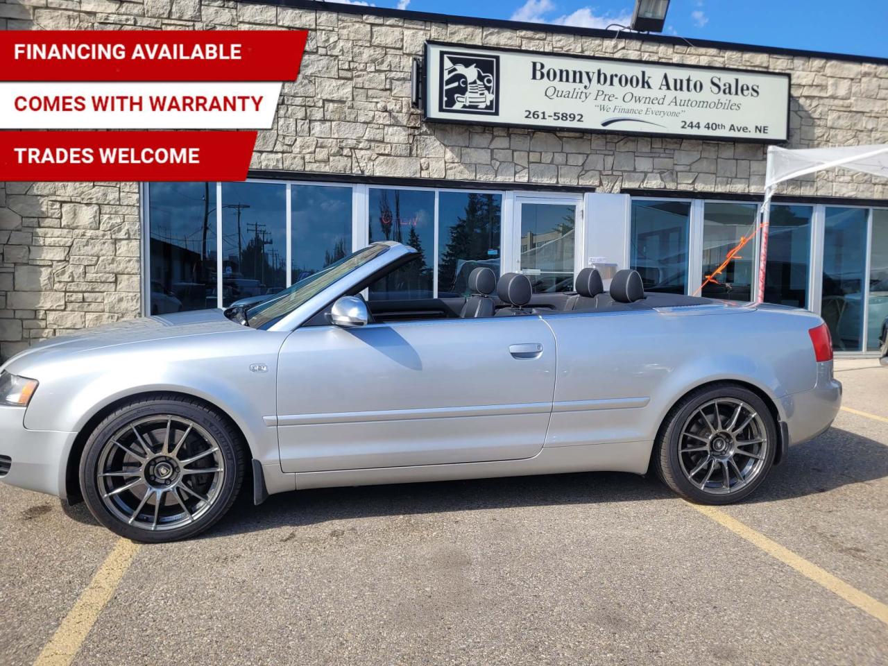 Used 2004 Audi S4 2dr Cabriolet quattro AWD Man CONVERTIBLE/LEATHER/ for sale in Calgary, AB