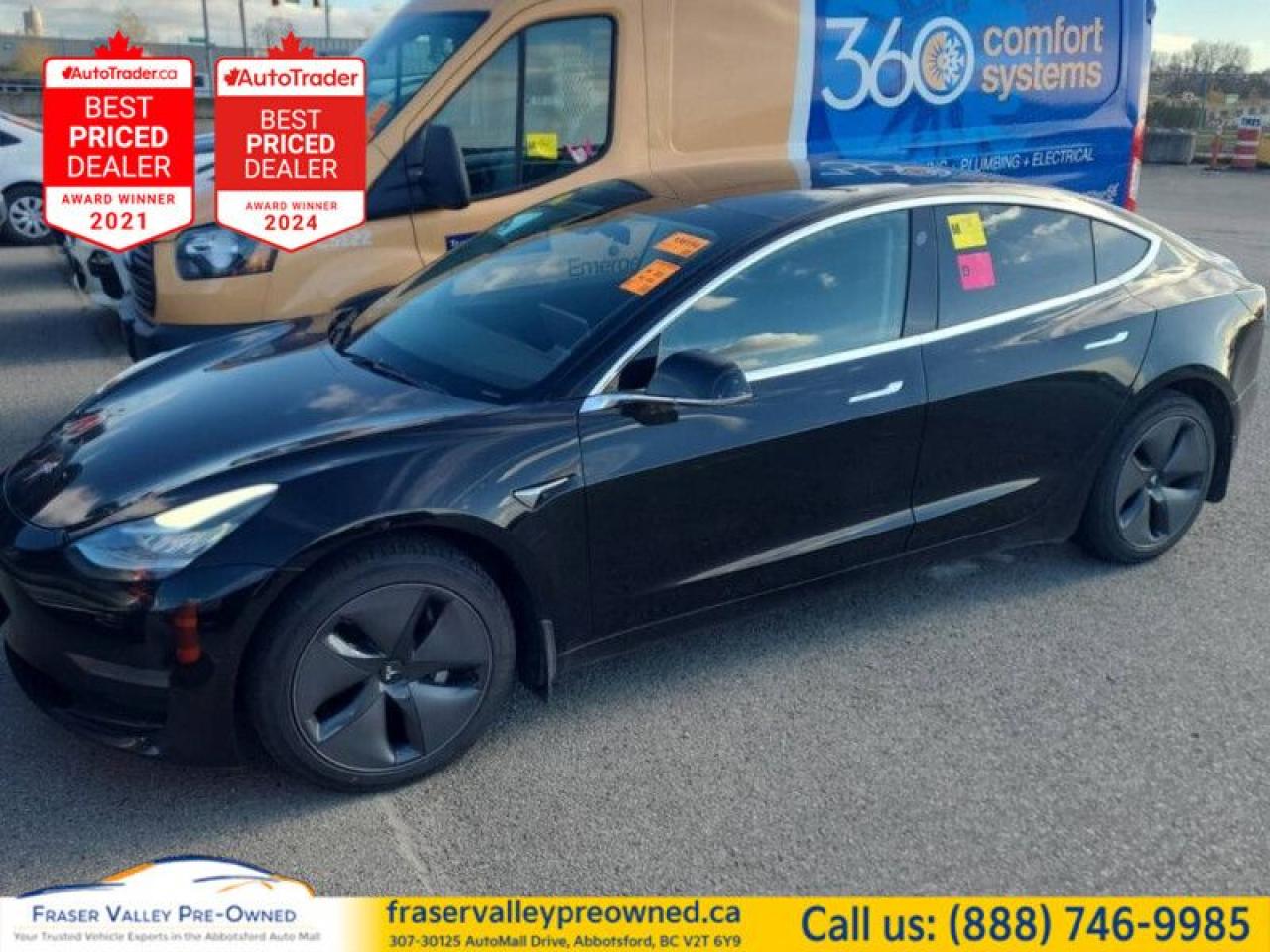 Used 2020 Tesla Model 3 Standard Range Plus  No PST, Clean, Local for sale in Abbotsford, BC