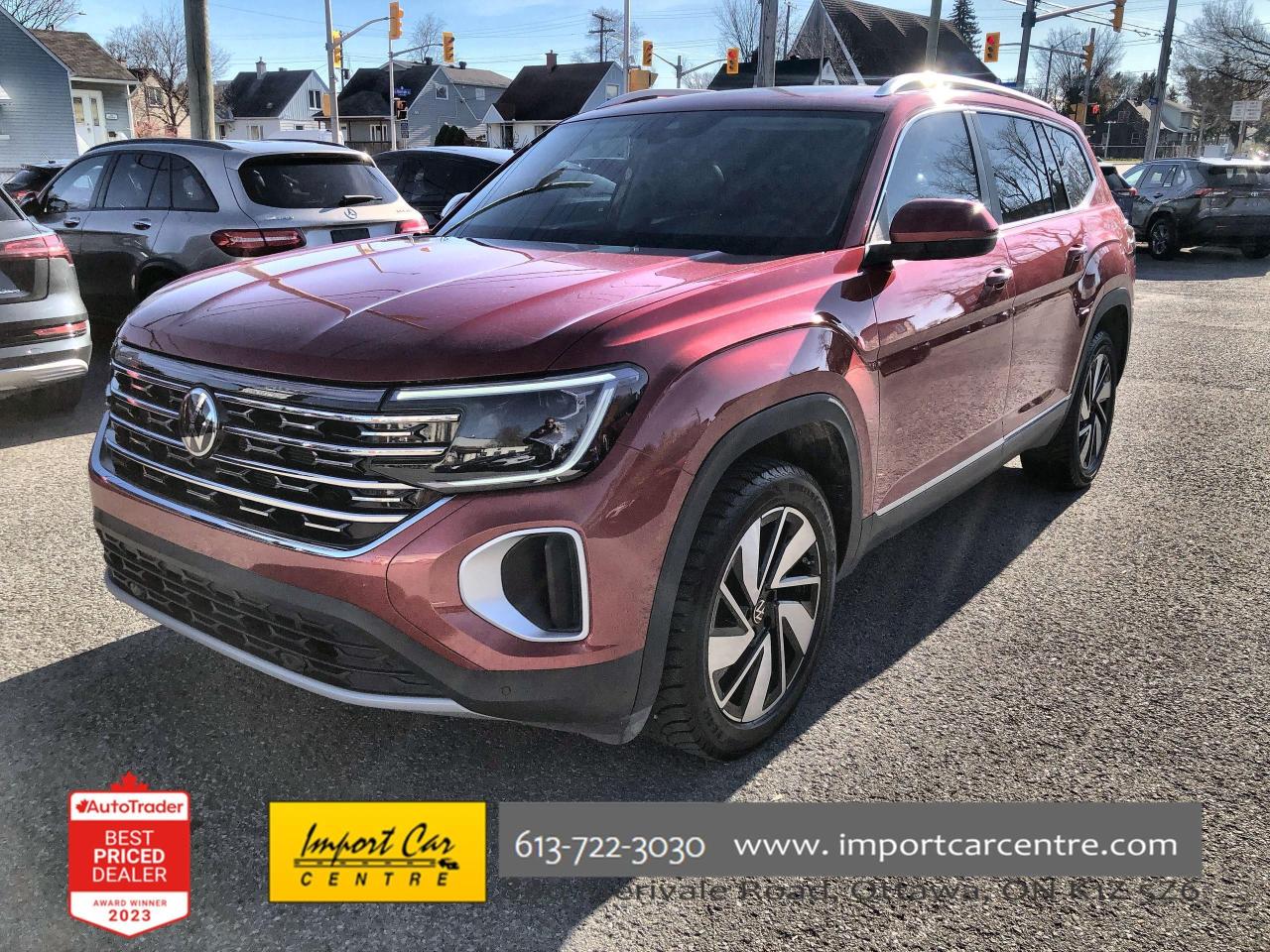 Used 2024 Volkswagen Atlas 2.0 TSI Highline 7 PASSENGER, LEATHER, PANO. ROOF, for sale in Ottawa, ON