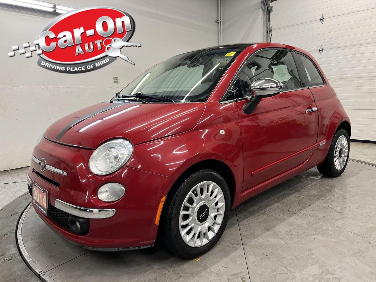 Used 2014 Fiat 500 LOUNGE | HTD LEATHER | SUNROOF | LOW KMS | ALPINE for sale in Ottawa, ON