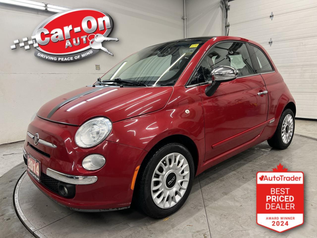 Used 2014 Fiat 500 LOUNGE | HTD LEATHER | SUNROOF | LOW KMS | ALPINE for sale in Ottawa, ON