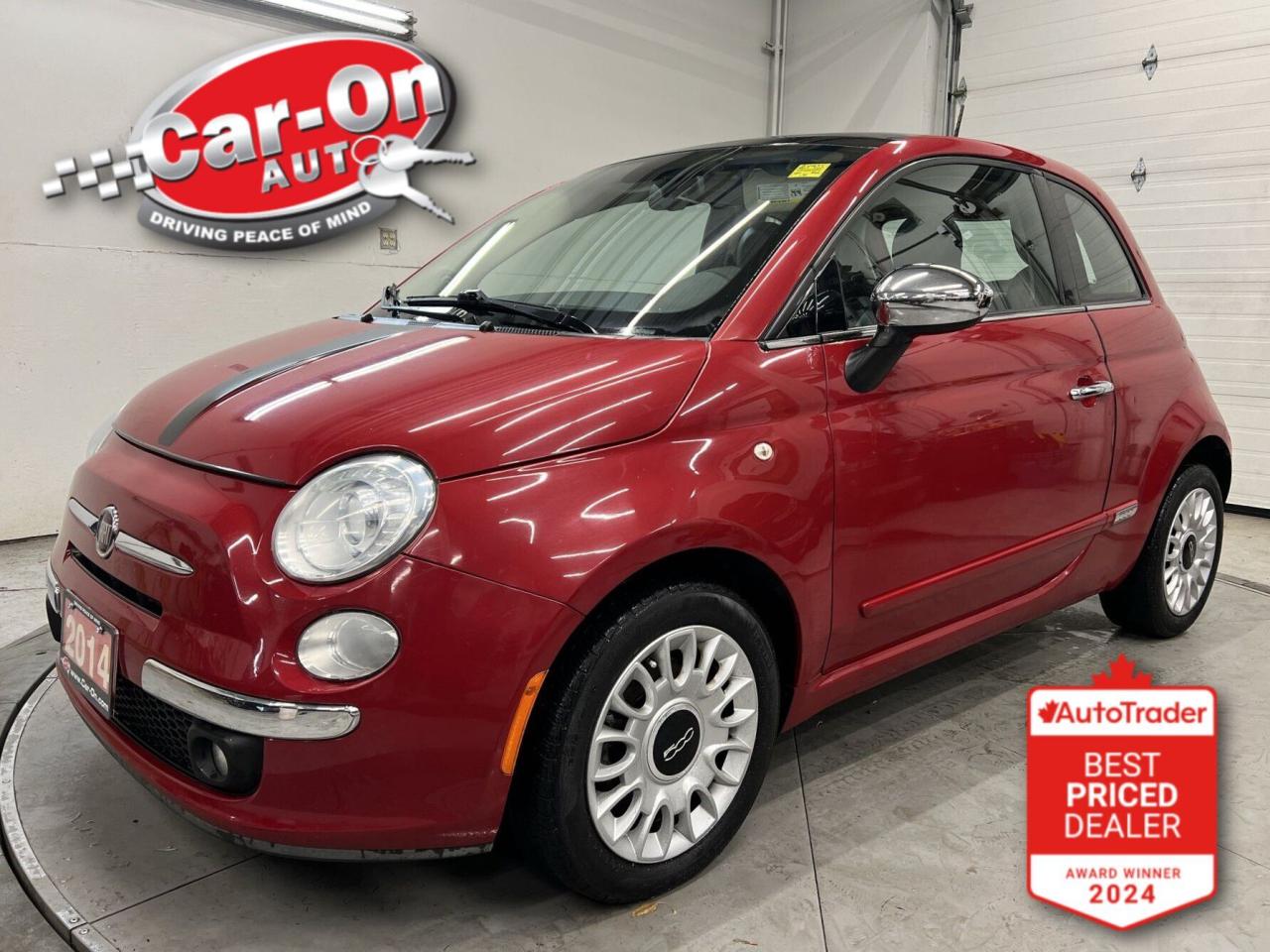 Used 2014 Fiat 500 LOUNGE | HTD LEATHER | SUNROOF | LOW KMS | ALPINE for sale in Ottawa, ON