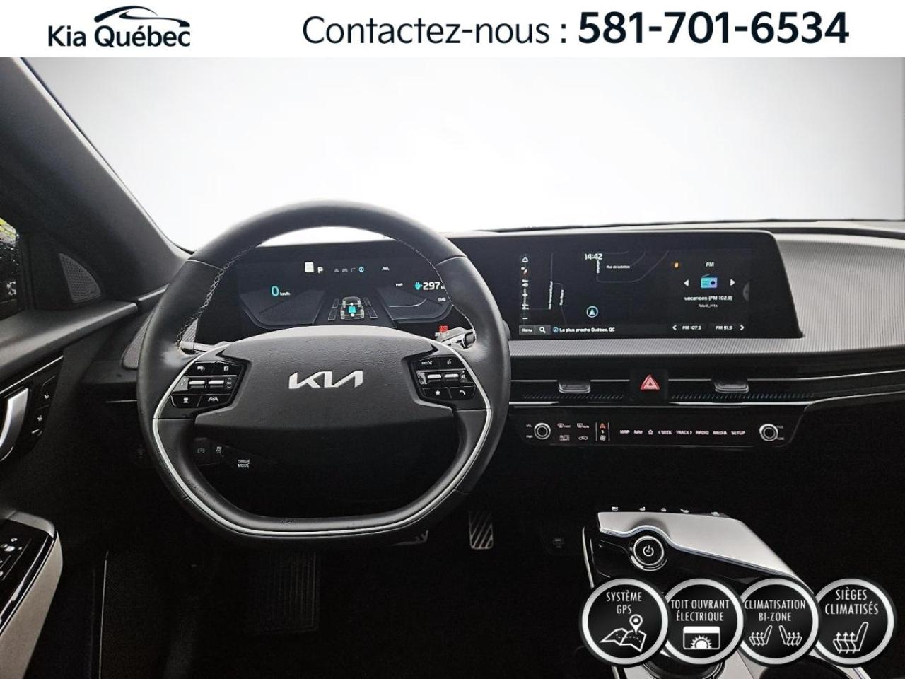 Used 2023 Kia EV6 GT-LINE 2 * TOIT* GPS* SIEGES VENTILES* CAMERA 360 for sale in Québec, QC