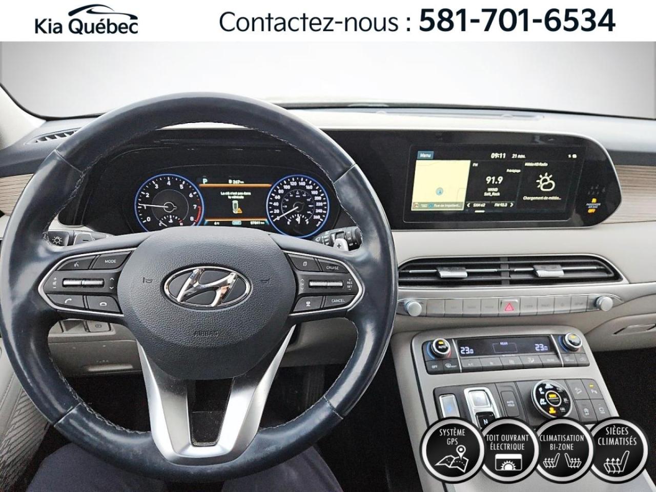 Used 2020 Hyundai PALISADE LUXURY * AWD* GPS* TOIT* CUIR* SIEGES VENTILES* for sale in Québec, QC