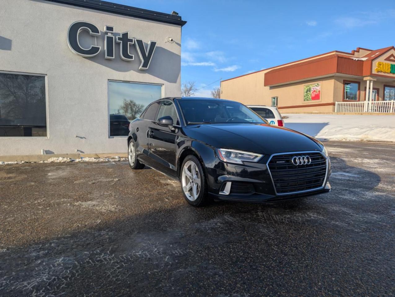 <p>The 2019 Audi A3 quattro Premium is a compact luxury sedan offering a refined driving experience with advanced safety and technology. Powered by a 2.0L inline 4-cylinder turbocharged engine</p>
<p> it delivers impressive performance and fuel efficiency. The A3 comes equipped with standard features such as a Backup Camera</p>
<p> and Forward Collision Warning for enhanced safety.

With a sleek exterior and premium interior finishes</p>
<p> and functionality. The sedans 4-door configuration and seating for five make it ideal for both urban commutes and weekend getaways.
exceptional service and a commitment you can trust.

City Chrysler holds a high standard of service & excellence for our customers. We are located on the northside of highway 3 of Medicine Hat. Servicing areas from Swift Current to Lethbridge</p>
<p> then City Chrysler is for you. Check out our Google reviews because they tell our story. Then give us a call</p>
<a href=http://www.citychrysler.com/used/Audi-A3-2019-id11571726.html>http://www.citychrysler.com/used/Audi-A3-2019-id11571726.html</a>