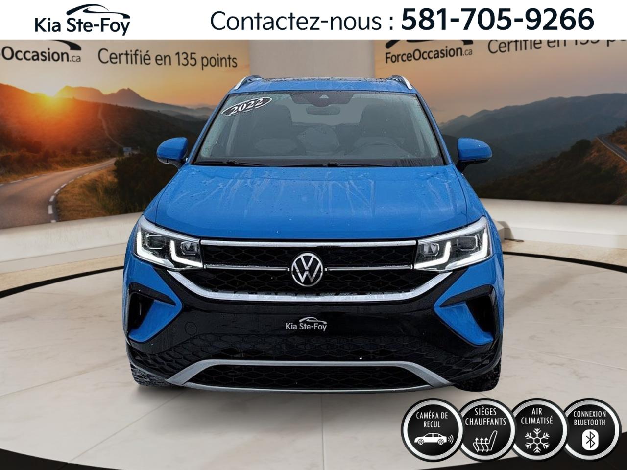 Used 2022 Volkswagen Taos HIGHLINE* AWD* GPS* CUIR* TOIT PANO* BIZONE* for sale in Ste-Foy, QC