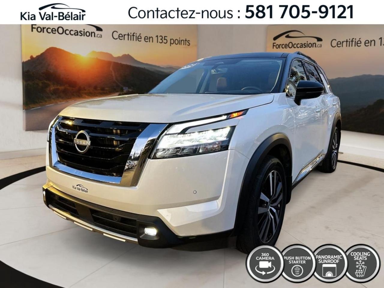 Used 2024 Nissan Pathfinder Platinum A/C * AWD *TOIT * CUIR * GPS * HAYON * for sale in Québec, QC