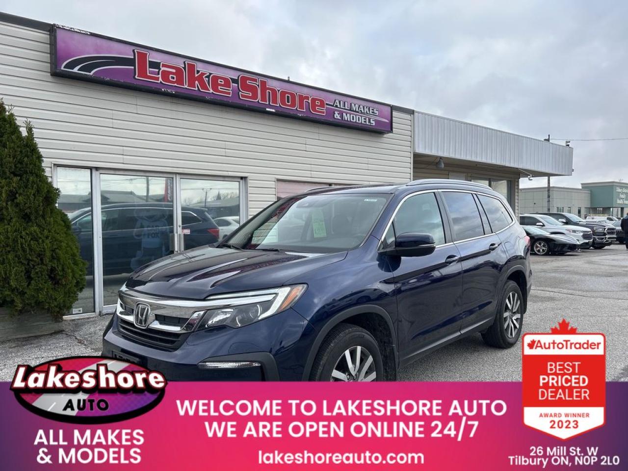 Used 2021 Honda Pilot EX-L NAVI for sale in Tilbury, ON