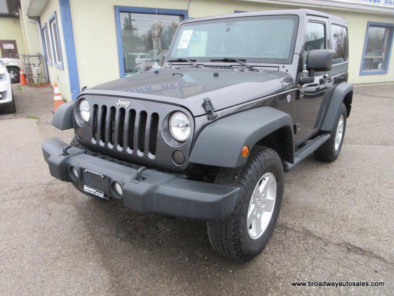 Used 2016 Jeep Wrangler FUN-TO-DRIVE SPORT-VERSION 4 PASSENGER 3.6L - V6.. TRAIL-RATED-4X4.. 6-SPEED-MANUAL.. REMOVEABLE TOP.. CD/AUX INPUT.. KEYLESS ENTRY.. for sale in Bradford, ON