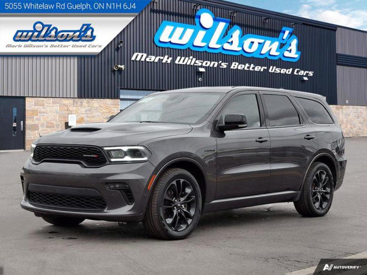 Used 2021 Dodge Durango R/T AWD 5.7L Hemi - Red Leather | Navigation | Sunroof | Heated & Cooled Seats | Blacktop PKG & more for sale in Guelph, ON