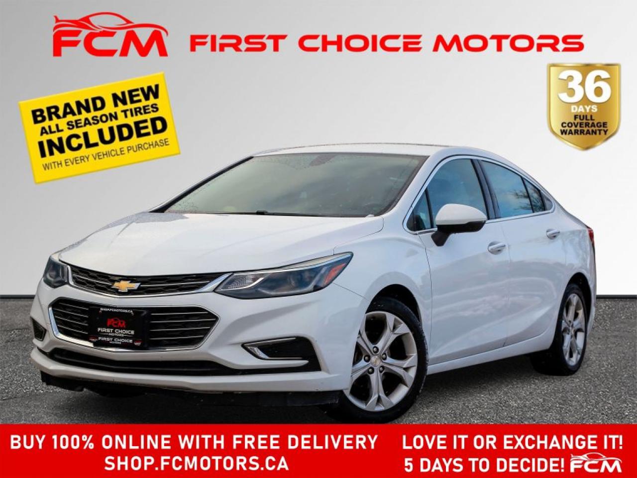 Used 2018 Chevrolet Cruze PREMIER ~AUTOMATIC, FULLY CERTIFIED WITH WARRANTY! for sale in North York, ON