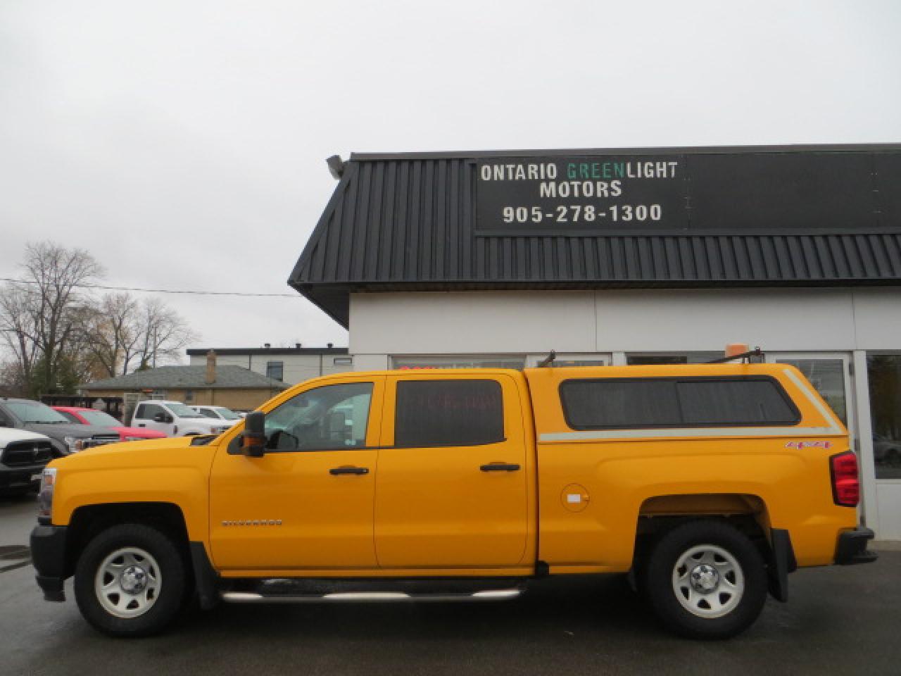 Used 2016 Chevrolet Silverado 1500 CERTIFIED, 4X4, CREW CAB, CARGO TRAY, LADDER RACKS for sale in Mississauga, ON