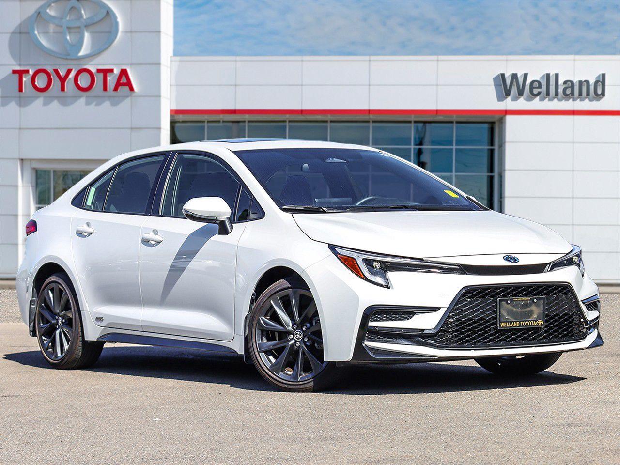 Used 2023 Toyota Corolla Hybrid SE APPLE CARPLAY/ANDROID AUTO. HEATED STEERING WHEEL. MOON ROOF. for sale in Welland, ON